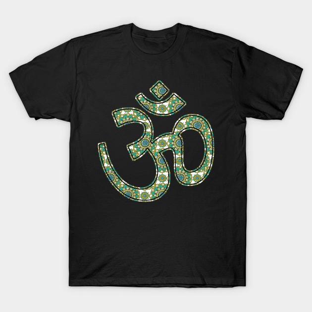 OM: Floral Design T-Shirt by swarna artz